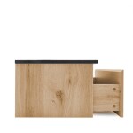Koupelnová skříňka s technickým kamenem SAT B-Way 79x30x45 cm dub BWAY80OAKTK BWAY80OAKTK
