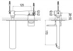 KOHLMAN - Podomítková umyvadlová baterie QW185F