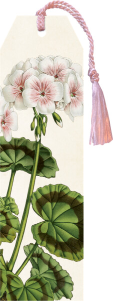Knižní záložka Geranium White