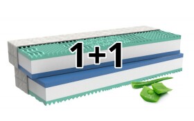 MPO Ortopedická matrace Aloe Comfort 90x200 cm, 1+1 zdarma Potah matrace: Se stříbrem