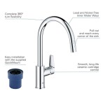 GROHE - Start Edge Dřezová baterie s výsuvnou koncovkou, chrom 30551000