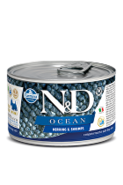 N&D DOG OCEAN Adult Herring & Shrimps Mini 140g