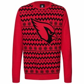 Forever Collectibles Pánská mikina Arizona Cardinals NFL Big Logo Ugly Christmas Sweater Velikost: XL