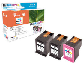 Peach Remanufactured HP62 MultiPack Plus alternativní cartridge / HP Envy 5640 / OEM chip / 2x4.3+9ml / Multipack Plus (PI300-670)