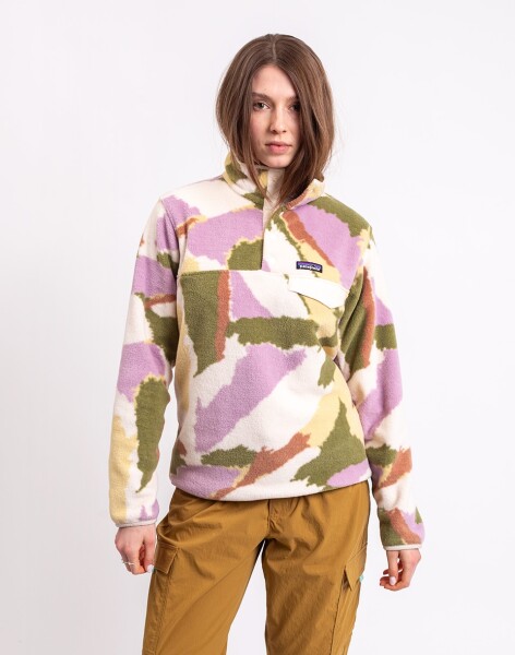 Patagonia W's LW Synch Snap-T P/O Sunshine: Natural M
