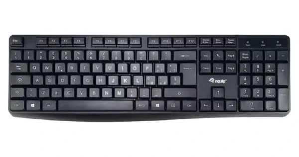 Equip Drátová klávesnice IT černá / Klávesnice / USB / 105 kláves / Plast (245213)