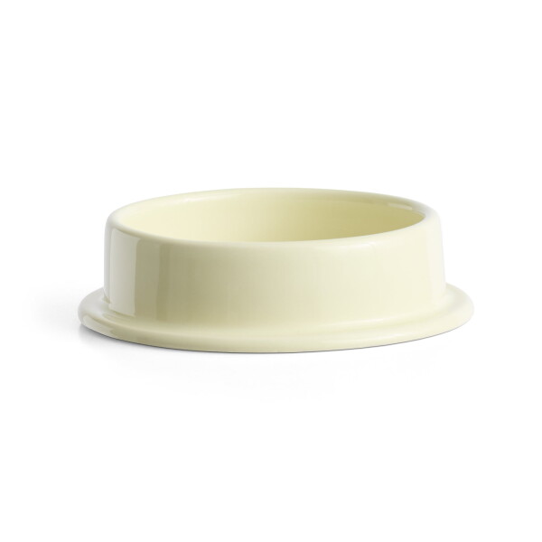 HAY Svícen Column M Cream Ø 11 cm, krémová barva, keramika
