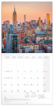 Poznámkový kalendář New York 2025, 30 30 cm