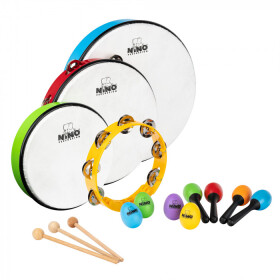 NINO Percussion NINOSET9 Kids Mixed Rhythm Set - 12 Pcs