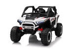 Mamido Elektrické autíčko Buggy UTV KCK 4x4 bílé 24V | 800W | 50 kg | EVA | LED | 2,4Ghz | ECO kůže