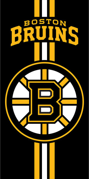 Froté osuška NHL Boston Bruins Prestige Black 70x140 cm