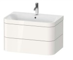 DURAVIT - Happy D.2 Plus Skříňka s umyvadlem 48x78x49 cm, 2 zásuvky, bílá vysoký lesk HP4637O2222