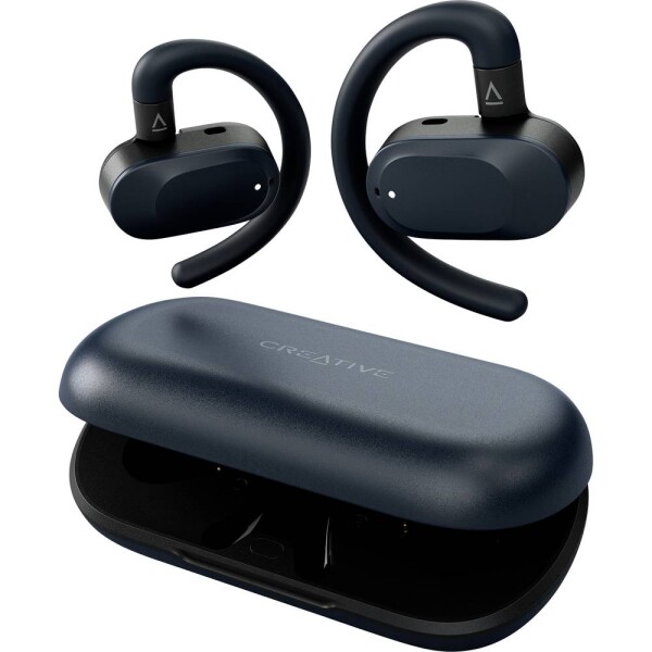 Creative Outlier GO TWS Sluchátka On Ear Bluetooth® stereo černá odolné vůči potu, voděodolná, Indikátor nabití, vč. nabíjecí a dokovací stanice