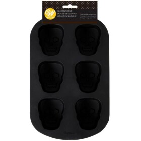 Wilton silikonová pečicí forma Lebky (na 6 ks)