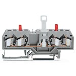 WAGO 281-666 oddělovací svorka 6 mm pružinová svorka osazení: L šedá 50 ks