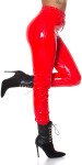 Sexy latexové kalhoty red S