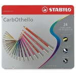 Pastely STABILO CarbOthello, sada 24 ks v kovovém pouzdru