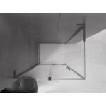 MEXEN/S - Velar L sprchový kout, posuvné dveře 120 x 85 cm, transparent, grafit metal 871-120-085-03-95