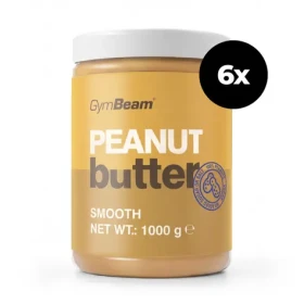 Arašídové máslo - GymBeam (jemné, 6 x 1000 g) (5951-15-6x1000g-smooth)