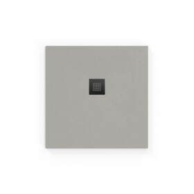 Sprchová vanička čtvercová SAT Alek 90x90 cm litý mramor šedá SATALEK90QS SATALEK90QS