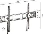 TB Touch TB-951 / Nástěnný držák TV / pevný / do 120" / VESA 900x600 / do 100 kg (TB-951)
