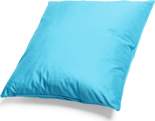 Mikroplyšový polštář 50x50 cm Středně Modrý