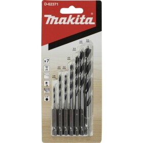 Makita D-62371 sada spirálových vrtáků do dřeva 2 mm, 3 mm, 4 mm, 5 mm, 6 mm, 8 mm 1/4 (6,3 mm) 1 ks