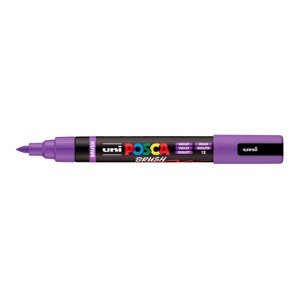 Posca popisovač PC-5BR, 1 - 4 mm, fialová (12)