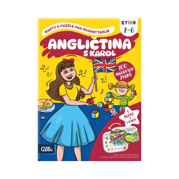 Kvído - Angličtina s Karol: Karty a puzzle pro Mluvicí tablík 2 - Albi