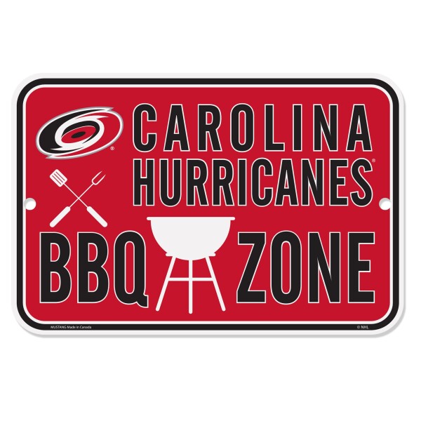 Mustang Cedule Carolina Hurricanes NHL 10" x 15" BBQ Zone