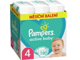 Pampers Active Baby, vel. 4, 180 ks