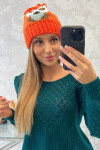 Dámská čepice Ofelia K349 oranžová UNI