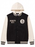 New Era Pánská bunda Brooklyn Nets NBA Letterman Hooded Velikost: XL