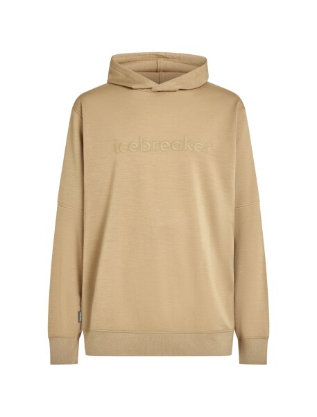 ICEBREAKER Mens Merino 360 RealFleece Elemental LS Hoodie, Cumin velikost: S