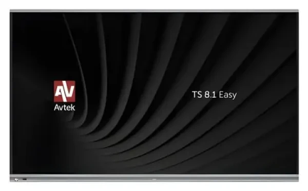 75" Avtek TS 8.1 Easy černá / Interaktivní dotykový panel / 4K UHD / Android 13 / 20 bodů multi-touch / OPS slot (1TV378)