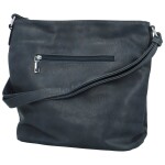 Trendy dámská koženková crossbody kabelka Rebecca, tmavě modrá