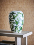 Bloomingville Keramická váza Birdliva 33 cm, zelená barva, keramika