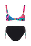 Dvoudílné plavky S937 V1MI9 Marmaris9 růžovo-černé - Self 50D