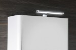 SAPHO - LUCIE galerka s LED osvětlením, 55x70x17cm, bílá LU055-0030