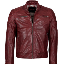 Pánská Kožená Bunda Red Classic Brixton Červená Velikost: M