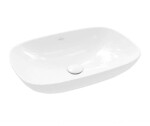 VILLEROY & BOCH - Loop&Friends Umyvadlo na desku, 62x42 cm, s přepadem, CeramicPlus, Stone White 4A5000RW