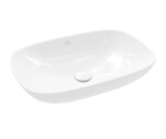 VILLEROY & BOCH - Loop&Friends Umyvadlo na desku, 56x38 cm, s přepadem, CeramicPlus, alpská bílá 4A4900R1