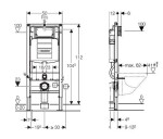 GEBERIT Duofix bez tlačítka + WC INVENA FLORINA WITH SOFT, včetně soft/close sedátka 111.300.00.5 FL1