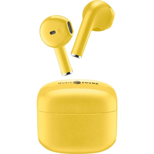 Cellularline In Ear Headset Bluetooth®, Bez kabelu žlutá Nabíjecí pouzdro