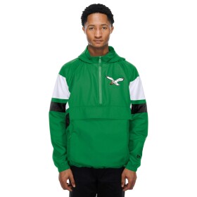 New Era Pánská bunda Philadelphia Eagles NFL Quarter Zip Windbreaker Velikost: XL