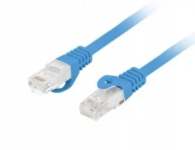 Lanberg Patch kabel CAT6 UTP 15 m modrá / Patch kabel / RJ45-RJ45 / LSZH / Fluke Passed (PCU6-10CU-1500-B)