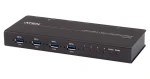 ATEN Industrial USB 3.1 Gen1 switch 4-Port / USB switch / 4x USB-A / kov / 0-50 °C / černá (US3344I-AT)