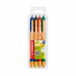 STABILO® pointball - 4 ks sada - modrá, černá, červená, zelená (6030/4)