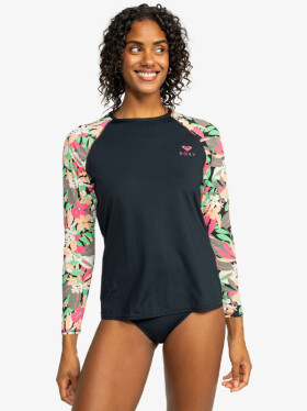Roxy PRINTED ANTHRACITE PALM SONG lycra