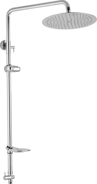 JB Sanitary Sprchová sestava pro horní vývod, průměr 30cm, včetně keramický přepínač, mýdlenka, držák sprchy, bez příslušenství SS 41 10